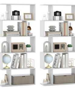 rufio geometric bookcase