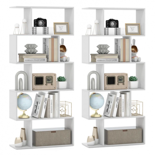 rufio geometric bookcase