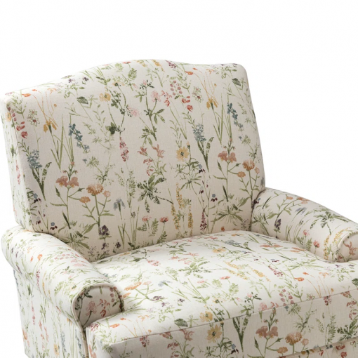 mooresville upholstered armchair with solid wood legs