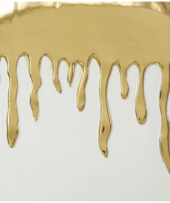 marelin ceramic abstract decorative vase with abstract melting drips