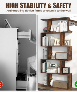 rufio geometric bookcase