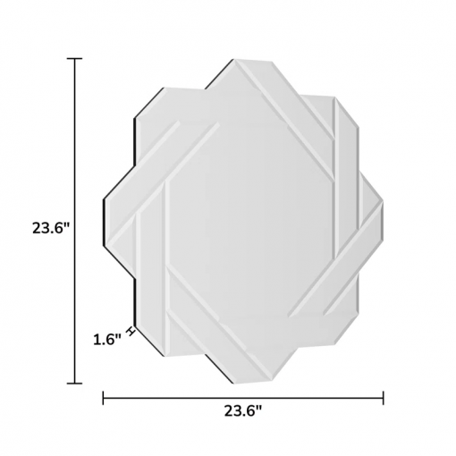 sommerset glass octagon beveled decorative wall mirror accent mirror