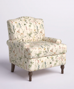mooresville upholstered armchair with solid wood legs