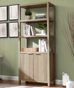 nicolee 71'' h storage bookcase