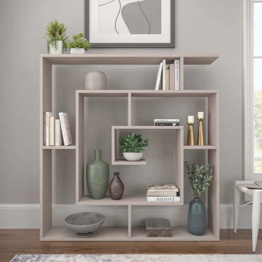 abston geometric bookcase