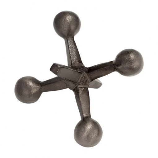 modern abstract aluminum decorative object unique geometric metal accent sculpture for contemporary decor