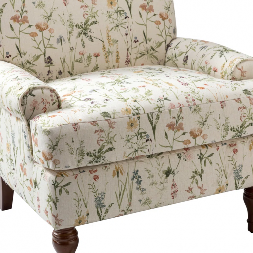 mooresville upholstered armchair with solid wood legs