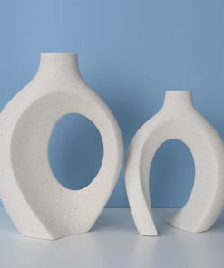 christiam 2 piece handmade ceramic table vase