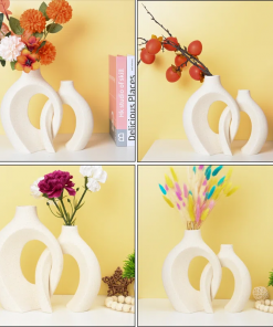 christiam 2 piece handmade ceramic table vase