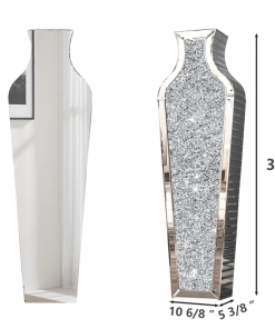 degrailly crystal glass floor vase