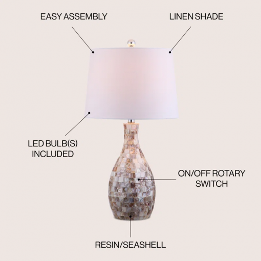 crewe shell table lamp