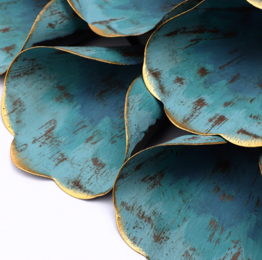 handmade traditional plants & flowers wall decor on metal