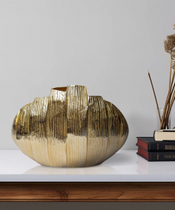 metal, pavia gold vase stylish vases collection