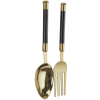 aluminum metal spoon and fork utensils wall decor set