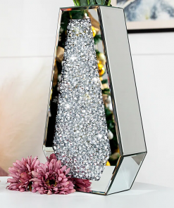 cerrie 14in indoor glass table vase