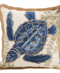 neptunian collection embroidered cotton throw pillow