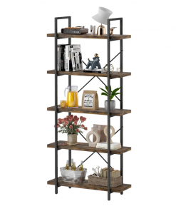 vintage industrial bookcase for living room, office, kitchen