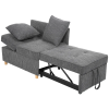 heron 71" upholstered convertible sleeper sofa, pull out sofa bed, chair bed, couch, lounger for small spaces