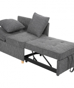 heron 71" upholstered convertible sleeper sofa, pull out sofa bed, chair bed, couch, lounger for small spaces