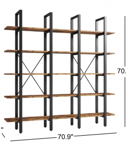alysa etagere bookcase 5 tiers
