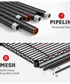 6 tier storage shelves, shelving unit for storage, adjustable kitchen shelves heavy duty pantry shelf