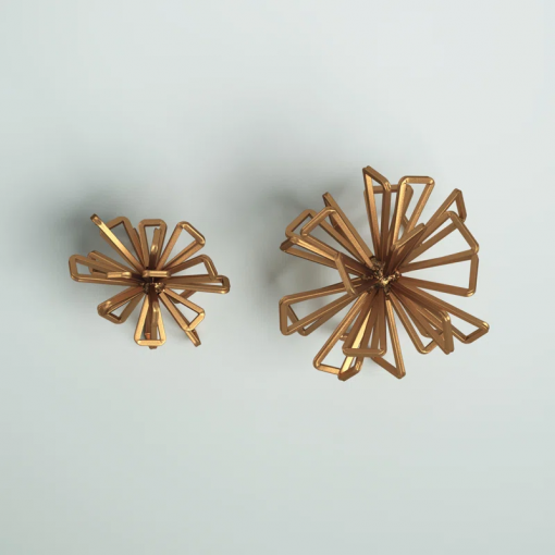 2 piece weisinger starburst sculpture set