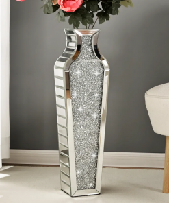 degrailly crystal glass floor vase