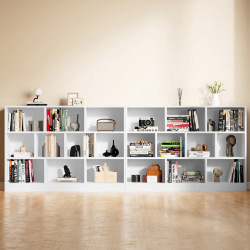 presly 3 tier cube bookcase modern bookshelf with 10 cubes
