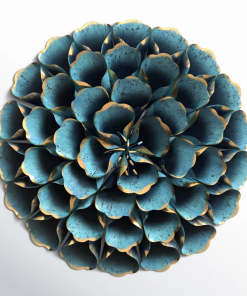 handmade traditional plants & flowers wall decor on metal