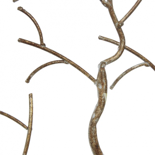 silver metal tree decorative sculpture, 32" x 4" x 24"