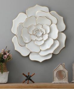 handmade boho plants & flowers wall decor on metal