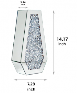 cerrie 14in indoor glass table vase