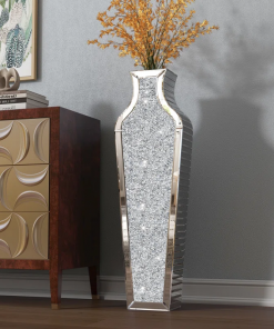 degrailly crystal glass floor vase