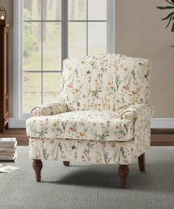 mooresville upholstered armchair with solid wood legs