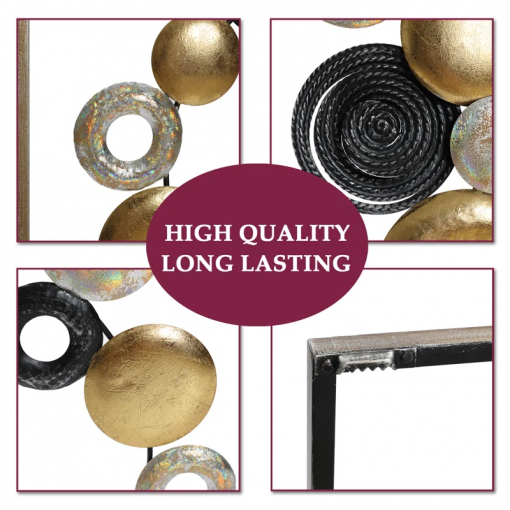 handmade glam abstract wall decor on metal