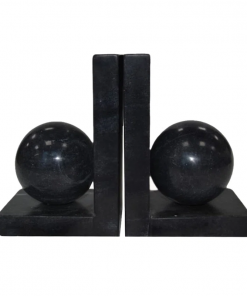 modern bookends in marble with 3