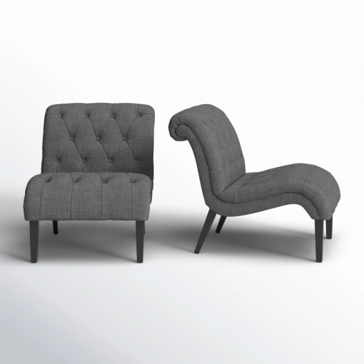 patsy linen slipper chair