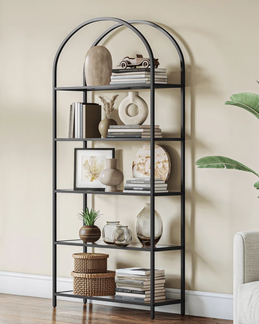 adrianne 72.2'' h x 32.7'' w etagere bookcase