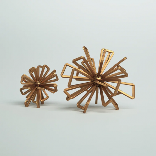 2 piece weisinger starburst sculpture set
