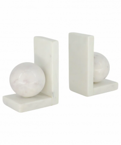 modern bookends in marble with 3