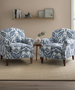 mooresville armchair with nailhead trims