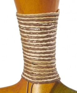 polystone decorative vase with crystal accent