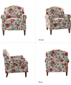 mooresville armchair with nailhead trims