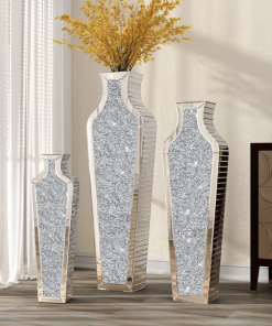 degrailly crystal glass floor vase
