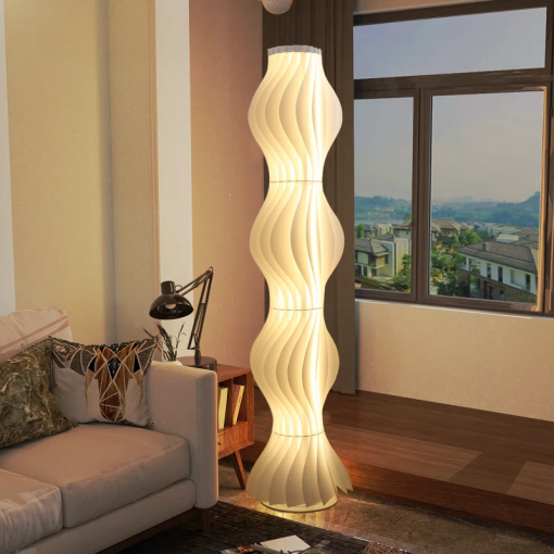 allicia 66.9'' rust led novelty floor lamp