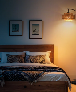 aarzo 69.6'' arched/arc rattan floor lamp with led light and remote control