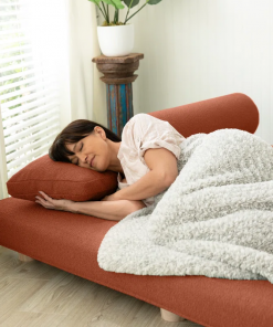 amala daybed fold out queen sleeper premium boucle sleek and modern lounge for relaxing