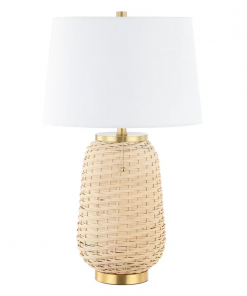 zelie wicker/rattan table lamp
