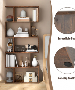 rufio geometric bookcase