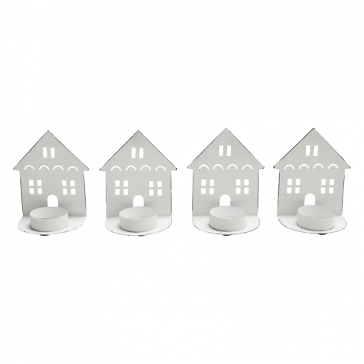 festive finds tealight holder house set of 4 4.5x3.75x2.25